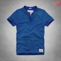 heren abercrombie and fitch henley tee korte t-shirt blauw Sale Online 7j97a611